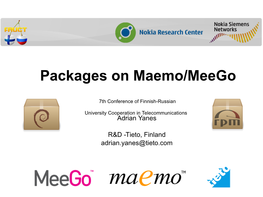 Packages on Maemo/Meego