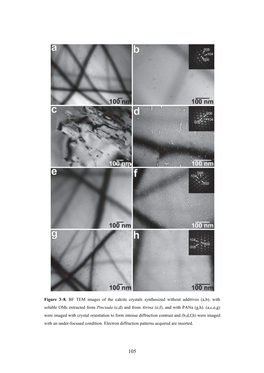 Figure 3–8. BF TEM Images of the Calcite Crystals Synthesized
