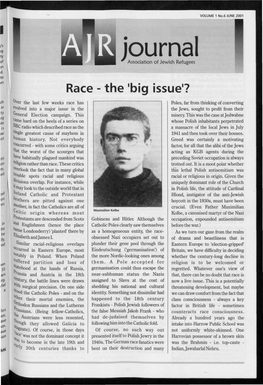 Race - the 'Big Issue'?