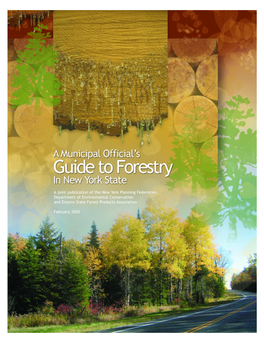 A Municipal Official's Guide to Forestry in New York State