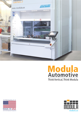 Modula Automotive Think Vertical, Think Modula