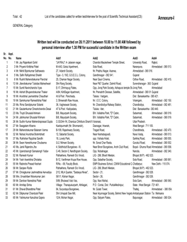 Copy of STA (CS) 6-2011 Address List