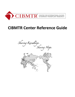 CIBMTR Center Reference Guide