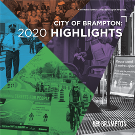 2020 HIGHLIGHTS Table of Contents