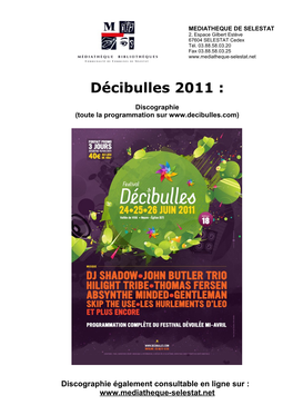 Décibulles 2011