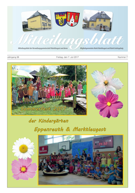 Mitteilungsblatt Mitteilungsblatt Der Verwaltungsgemeinschaft Marktleugast Und Deren Mitgliedsgemeinden Markt Marktleugast Und Markt Grafengehaig