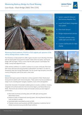 Monitoring Railway Bridge for Flood Warning Case Study – Black Bridge [SBA2 74M 17Ch]