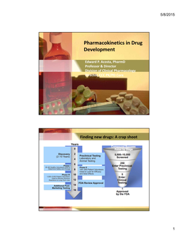 Pharmacokinetics in Drug Development