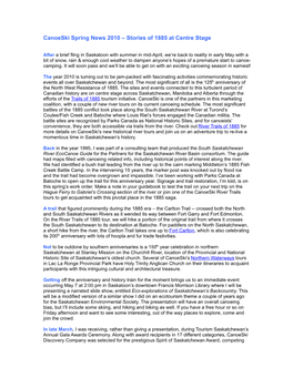 Canoeski Newsletters Spring 2010