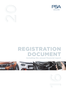 REGISTRATION DOCUMENT Including the Annual Financial Report 16 Worldreginfo - 5Db25f6e-5689-4767-A28e-7Ac58461df4c CONTENTS