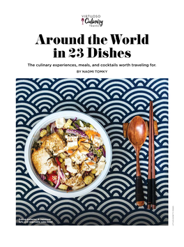 Around the World in 23 Dishes in 23Dishes by by NAOMI TOMKY