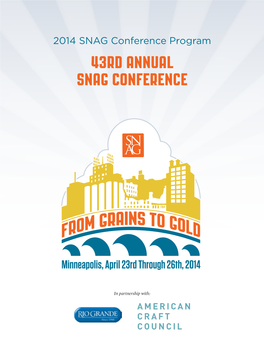 43RD Annual SNAG Conference