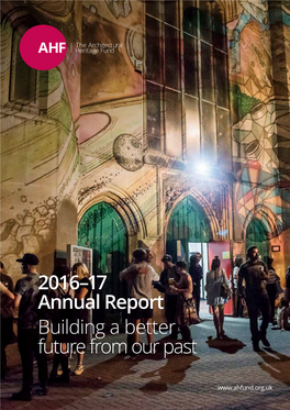 2016–17 Annual Report Building a Better Future from Our Past