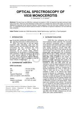 Optical Spectroscopy of V838 Monocerotis E