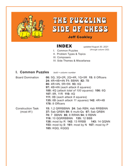 The Puzzling Side of Chess