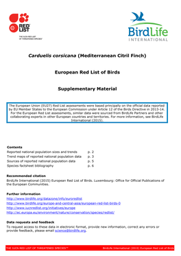 Carduelis Corsicana (Mediterranean Citril Finch)