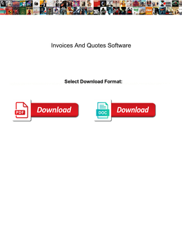 Invoices and Quotes Software