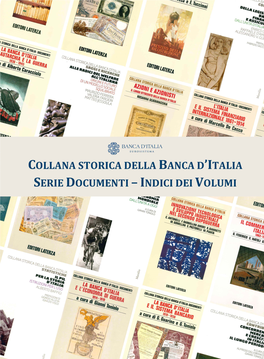 Collana Storica Della Banca D'italia Serie Documenti