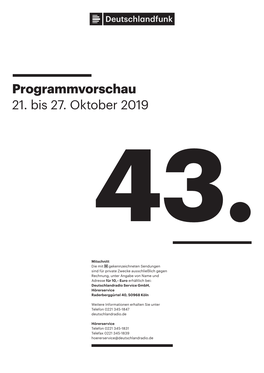 Programmvorschau 21