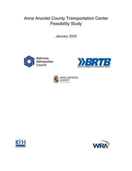 Anne Arundel County Transportation Center Feasibility Study