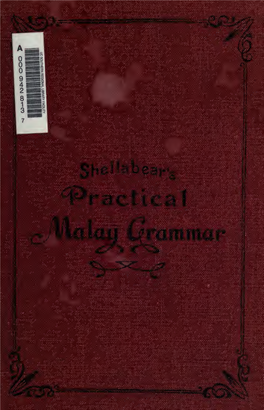 A PRACTICAL MALAY GRAMMAR