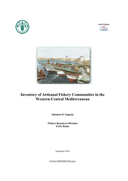Inventory of Artisanal Fishery Communities in the Western-Central Mediterranean