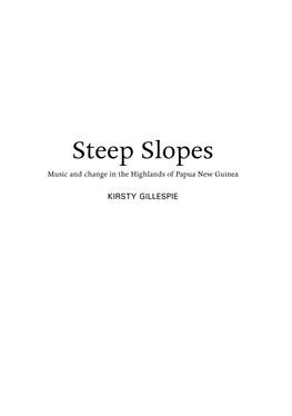 Steep Slopes: Music and Change in the Highlands Of