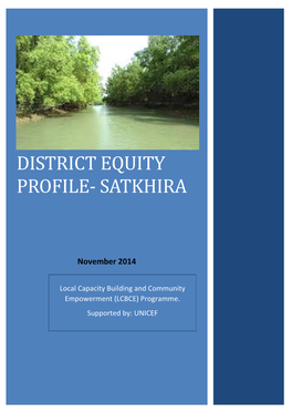 Sathkhira District Equity Profile- Satkhira