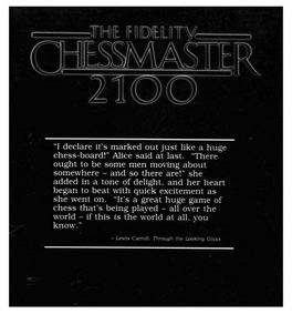 The Fidelity Chessmaster 2100