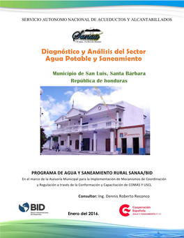 Diagnóstico Y Análisis Del Sector Agua Potable Y Saneamiento