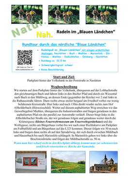 Radeln Im „Blauen Ländchen“ Nah