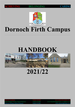 Dornoch Firth Campus HANDBOOK 2021/22