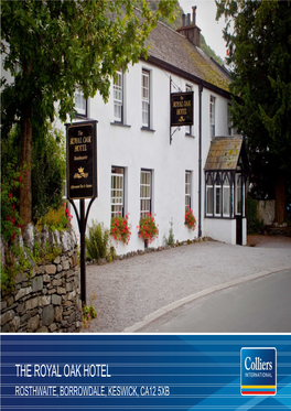 Royal Oak Hotel, Borrowdale SP DRAFT