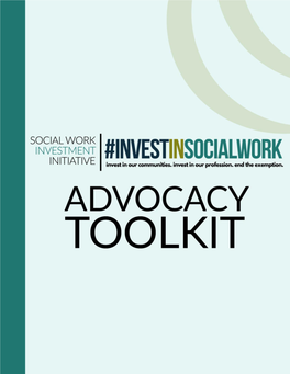 Social Work Investment Initiative Advocacy Toolkit