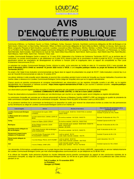 Avis D' Enquête Publique