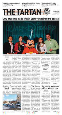 CMU Students Place First in Disney Imaginations Contest