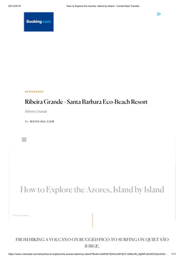 How to Explore the Azores, Island by Island - Condé Nast Traveler