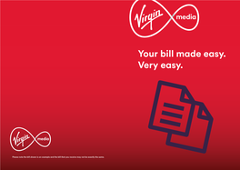 Your Bill Made Easy. Very Easy