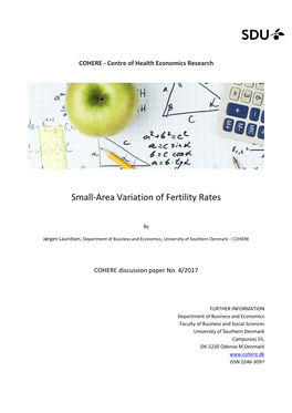 Small-Area Variation of Fertility Rates