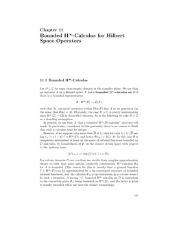 Bounded H∞-Calculus for Hilbert Space Operators (Extended)