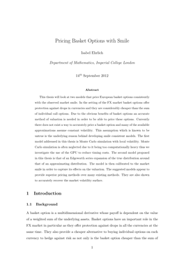 Pricing Basket Options with Smile