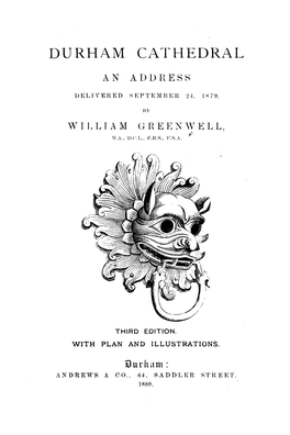 Durham Cathedral an Address