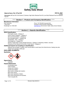 Safety Data Sheet