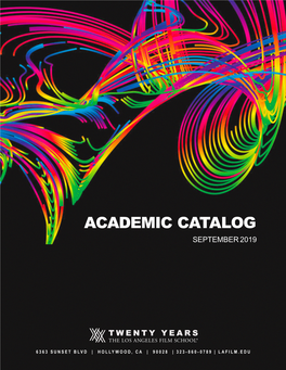 Academic Catalog September 2019