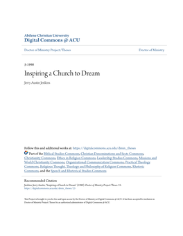 Inspiring a Church to Dream Jerry Austin Jenkins