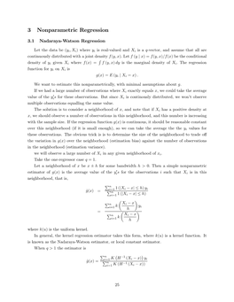 3 Nonparametric Regression