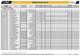 Midweek Regular Coupon 14/07/2020 09:39 1 / 3