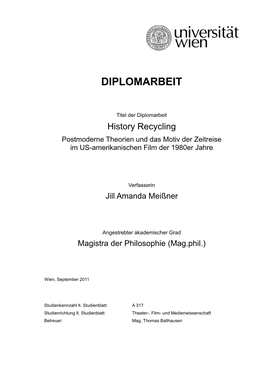 Diplomarbeit