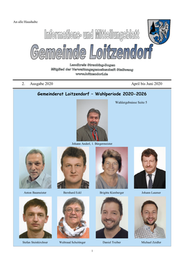Gemeinderat Loitzendorf – Wahlperiode 2020-2026