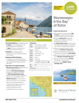 Montenegro & the Bay of Kotor